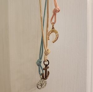 3 Adjustable Jewelry Charm Necklaces or Bracelets